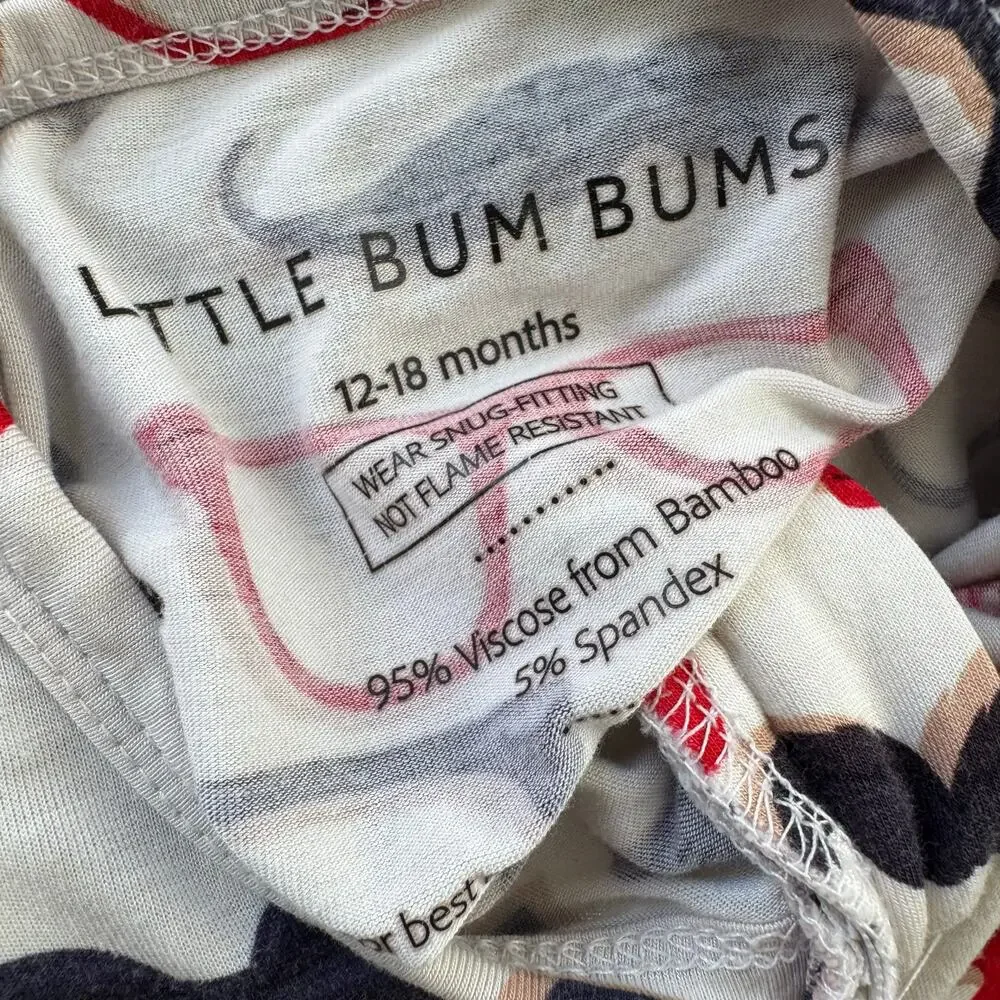 Little Bum Bums Bamboo Mustache and Glasses Sleeper